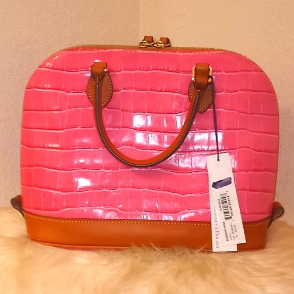 Dooney & Bourke Zip Zip Satchel Leather Handbag π - Picture 5 of 16